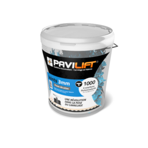 Boîte de 1000 croisillons autonivelants PAVILIFT 3 mm en T