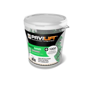 Boîte de 1000 croisillons autonivelants PAVILIFT 4 mm en +