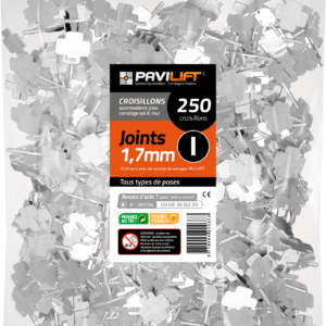 Sachet de 250 croisillons autonivelants PAVILIFT 1.5 mm en I