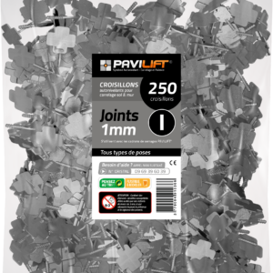 Sachet de 250 croisillons autonivelants PAVILIFT 1 mm en I