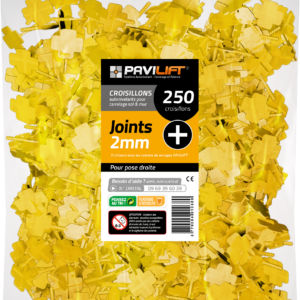 Sachet de 250 croisillons croisillons autonivelants PAVILIFT 2 mm en +