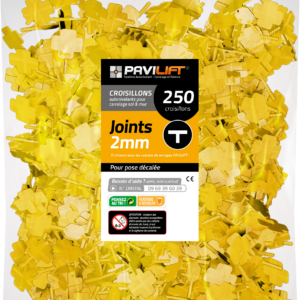Sachet de 250 croisillons croisillons autonivelants PAVILIFT 2 mm en T