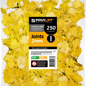 Sachet de 250 croisillons croisillons autonivelants PAVILIFT 2 mm en I