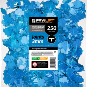 Sachet de 250 croisillons autonivelants PAVILIFT 3 mm en T