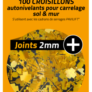 Sachet de 100 croisillons autonivelants PAVILIFT 2 mm en +