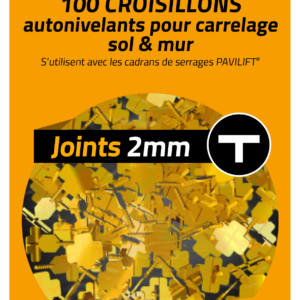 Sachet de 100 croisillons autonivelants PAVILIFT 2 mm en T