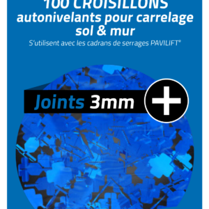 Sachet de 100 croisillons autonivelants PAVILIFT 3 mm en +