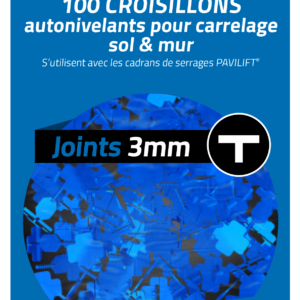 Sachet de 100 croisillons autonivelants PAVILIFT 3 mm en T